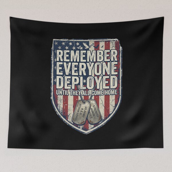 Item preview, Remember Everyone Deployed Until They All Come Home Military Veteran Support Deployment Patriot designed and sold by SofenArt.