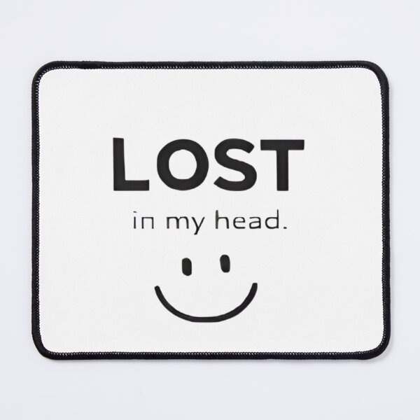 Item preview, Lost in My Head Minimal Smile Design – Hidden Emotions Aesthetic designed and sold by Chaos world.