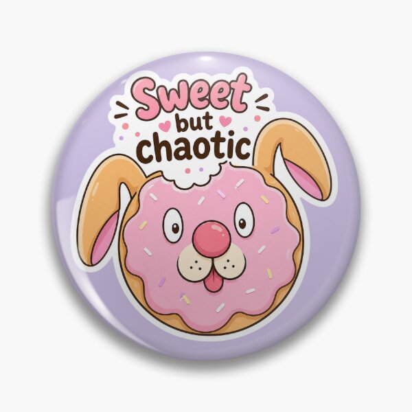 Item preview, Sweet but Chaotic Donut Dog Sticker designed and sold by Justbegy.