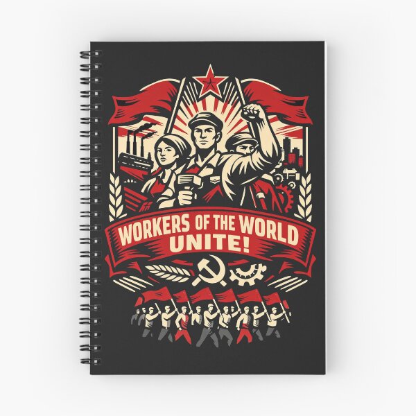 Item preview, Workers of the World Unite! Soviet Communist Propaganda Poster designed and sold by Owcomm.