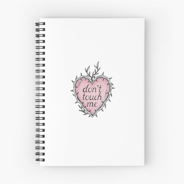 Item preview, Don’t Touch Me Thorn Heart Pink designed and sold by StudioPixie.