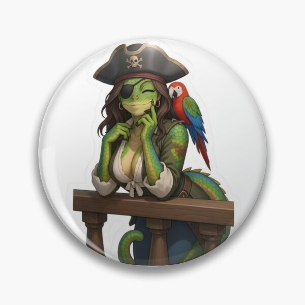 Item preview, Pirate chameleon Captain  designed and sold by Couldbebettah.
