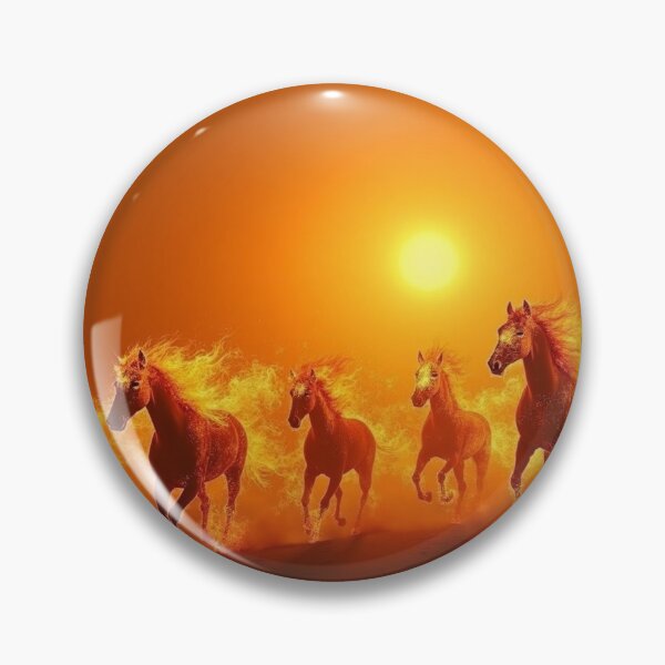 Item preview, Powerful Fire Horses Galloping at Sunrise designed and sold by MJMVisuals.