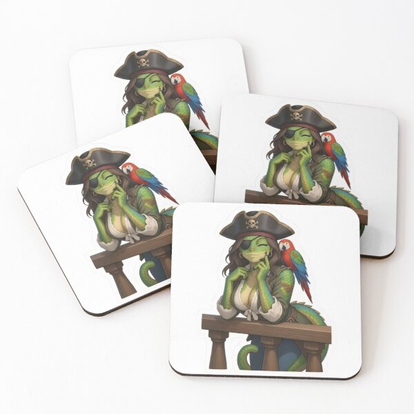 Item preview, Pirate chameleon Captain  designed and sold by Couldbebettah.