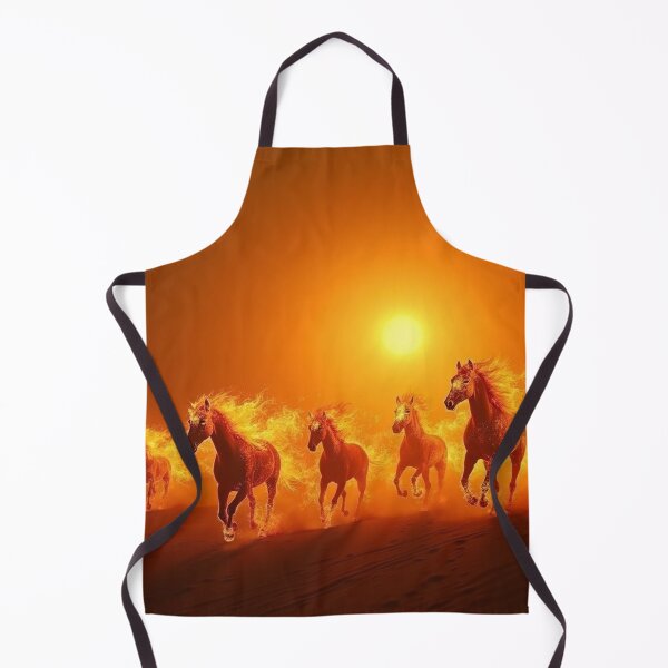 Item preview, Powerful Fire Horses Galloping at Sunrise designed and sold by MJMVisuals.