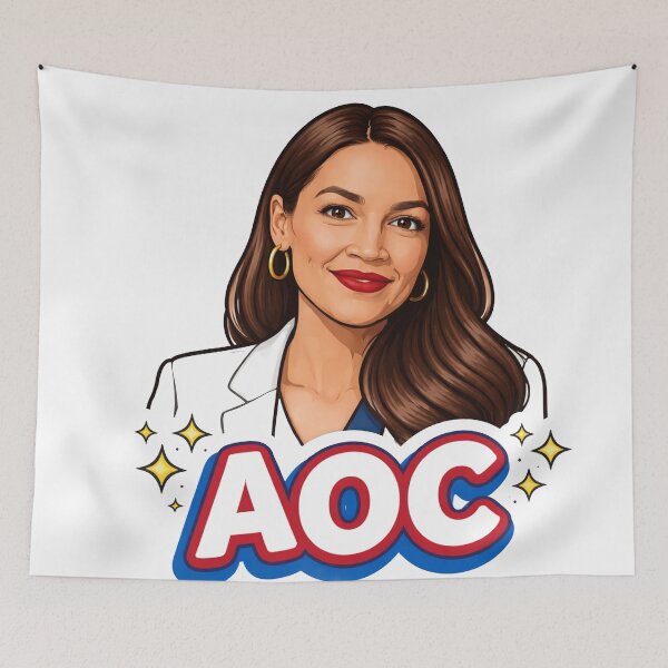 Item preview, Alexandria Ocasio-Cortez AOC Portrait designed and sold by Owcomm.