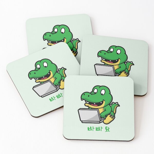 Item preview, Green Crocodile is Busy Korean designed and sold by DJCartoonDesigns.