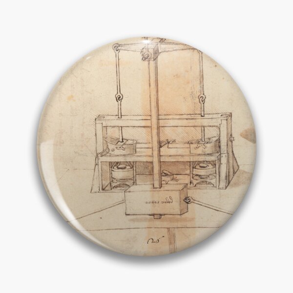 Item preview, Codex Atlanticus Folio by Leonardo da Vinci: Mechanical Drawing Poster designed and sold by artofuniverse.