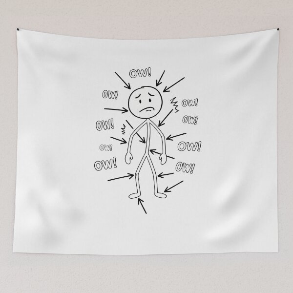 Item preview, Ow! Chronic Pain Awareness Invisible Illness Stress Overwhelmed designed and sold by SofenArt.