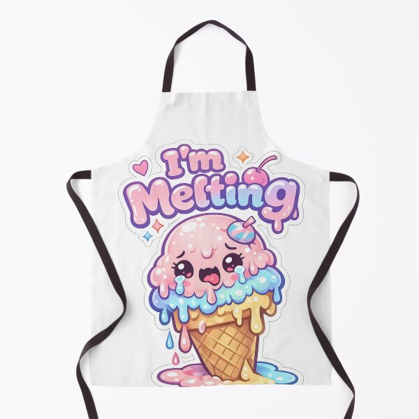 Item preview, I’m Melting – Funny Summer Ice Cream Cartoon designed and sold by Modefissi.