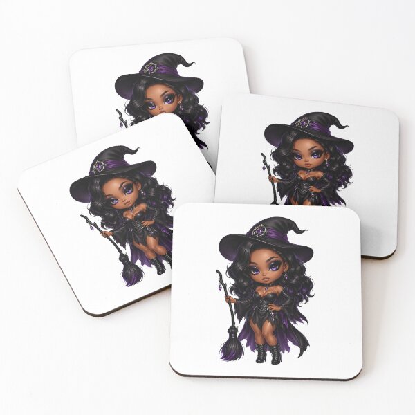 Item preview, Mystic Chibi Witch Collection | Cute Gothic Witch Girl  designed and sold by MoonSpeaksTV.