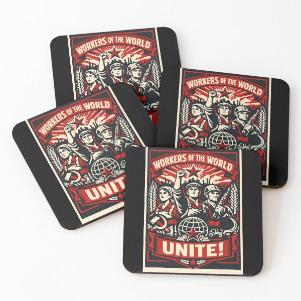 Item preview, Workers of the World Unite! Soviet Propaganda Poster designed and sold by Owcomm.