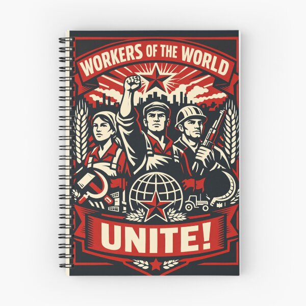 Item preview, Workers of the World Unite! Soviet Propaganda Poster designed and sold by Owcomm.