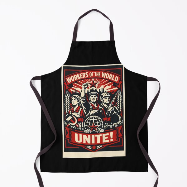 Item preview, Workers of the World Unite! Soviet Propaganda Poster designed and sold by Owcomm.