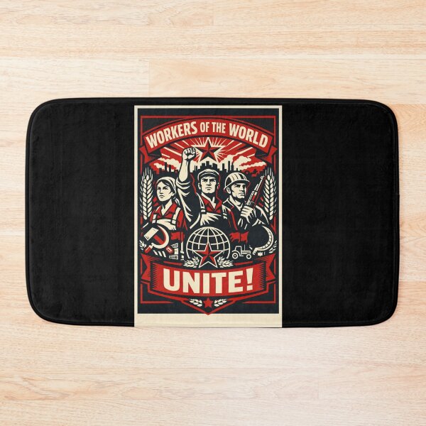 Item preview, Workers of the World Unite! Soviet Propaganda Poster designed and sold by Owcomm.