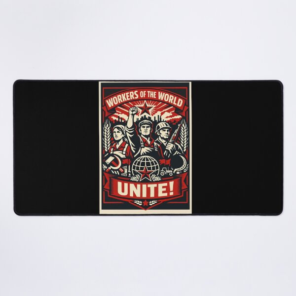 Item preview, Workers of the World Unite! Soviet Propaganda Poster designed and sold by Owcomm.