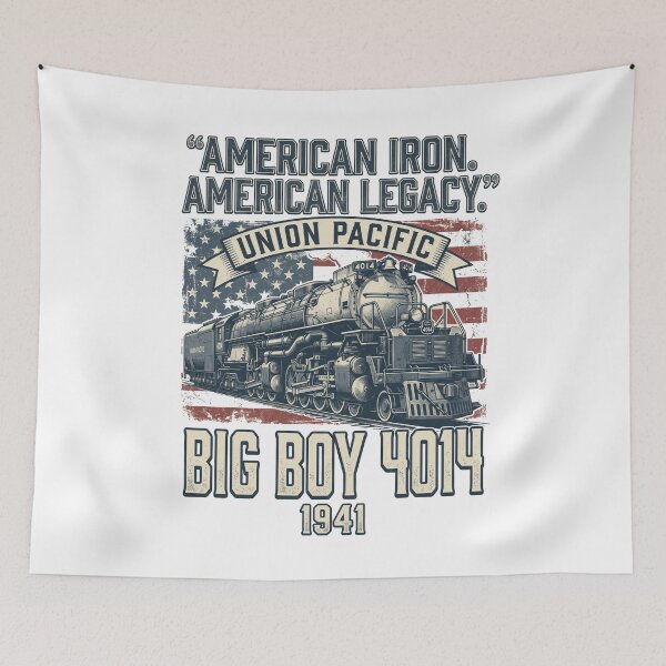 Item preview, American Iron. American Legacy. Union Pacific Big Boy 4014 1941 Steam Locomotive Train Railfan designed and sold by SofenArt.