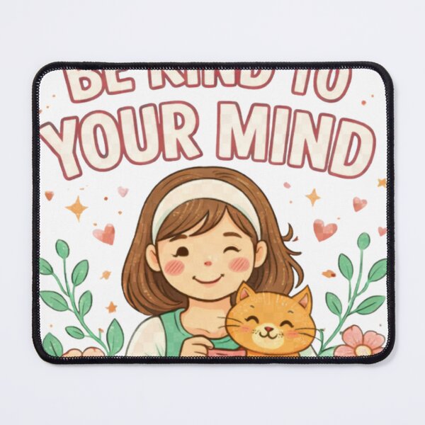 Item preview, Be Kind to Your Mind Shirt – Mental Health Tee, Cozy Aesthetic Shirt, Self Love Gift designed and sold by TrendForgePrints.