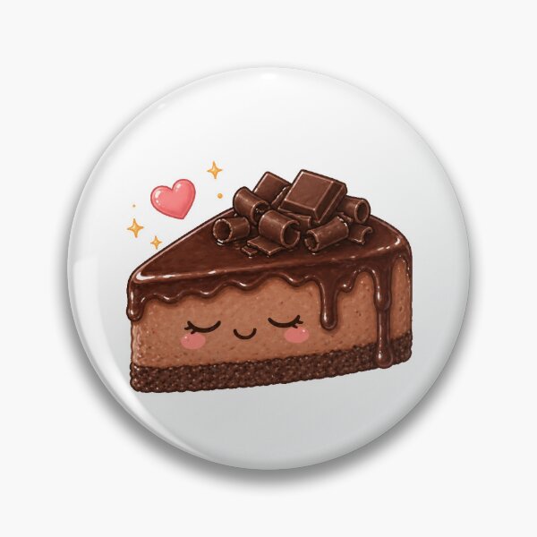 Item preview, Cute chocolate cheesecake Kawaii designed and sold by Design by Sara.