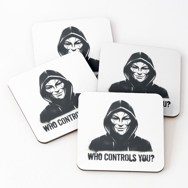 Item preview, Who Controls You? – Dark Street Art Stencil Graffiti Design designed and sold by PLUSHIWORLDtm.
