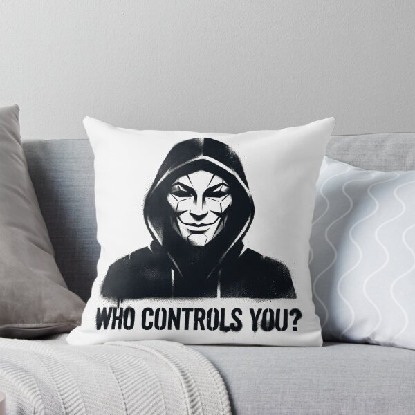 Item preview, Who Controls You? – Dark Street Art Stencil Graffiti Design designed and sold by PLUSHIWORLDtm.