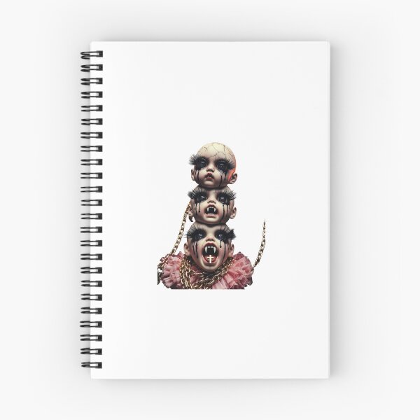 Item preview, Stacked Creepy Doll Heads Gothic Horror designed and sold by StudioPixie.