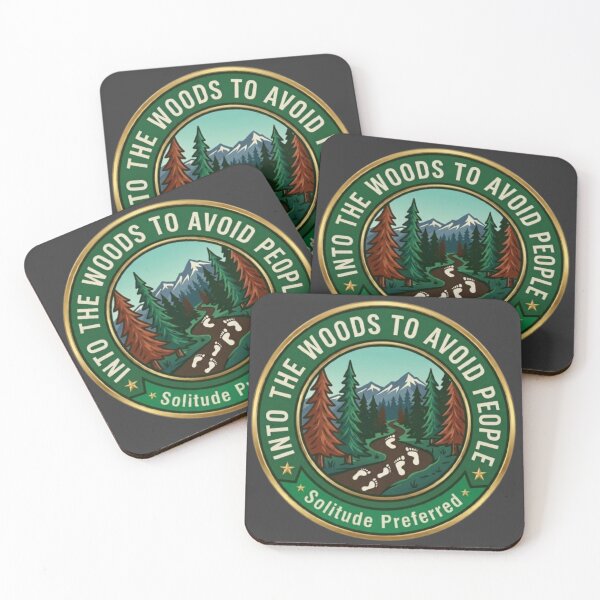 Item preview, Into The Woods To Avoid People | Solitude Preferred designed and sold by Blaze & Trail Creative.