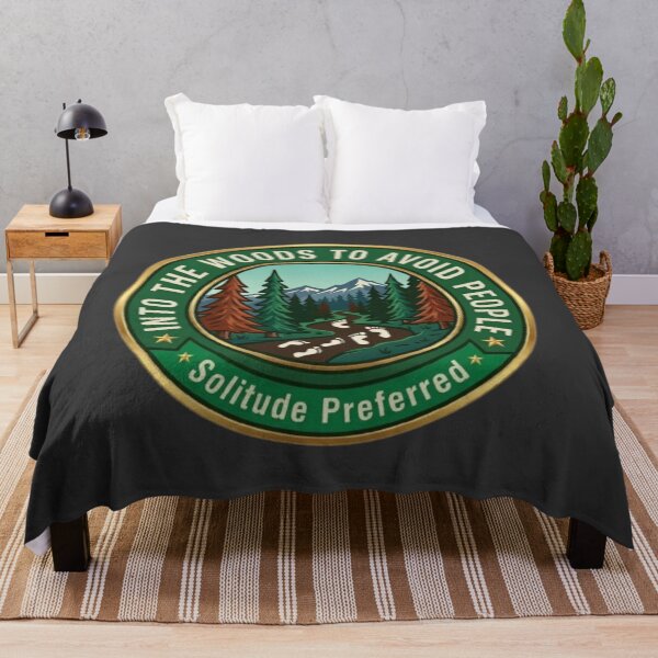 Item preview, Into The Woods To Avoid People | Solitude Preferred designed and sold by Blaze & Trail Creative.