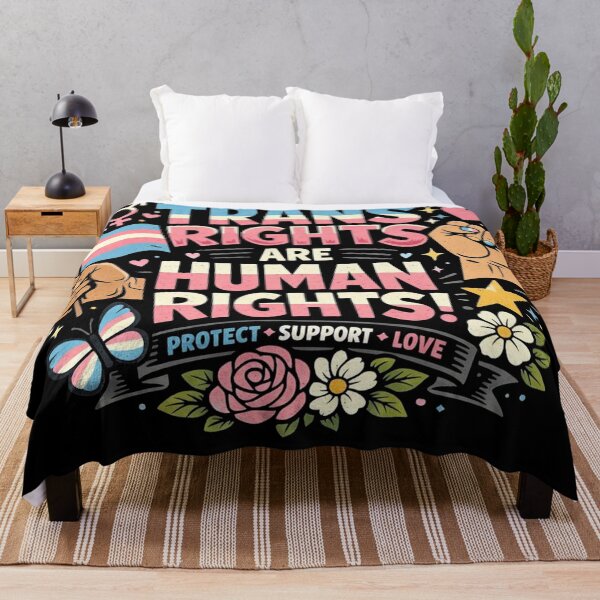 Item preview, Trans Rights Are Human Rights Protect Support Love designed and sold by Owcomm.