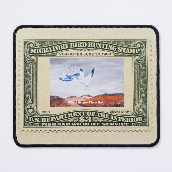 Item preview, Migratory Bird Hunting Stamp with snow geese  designed and sold by Matt Starr Fine Art .
