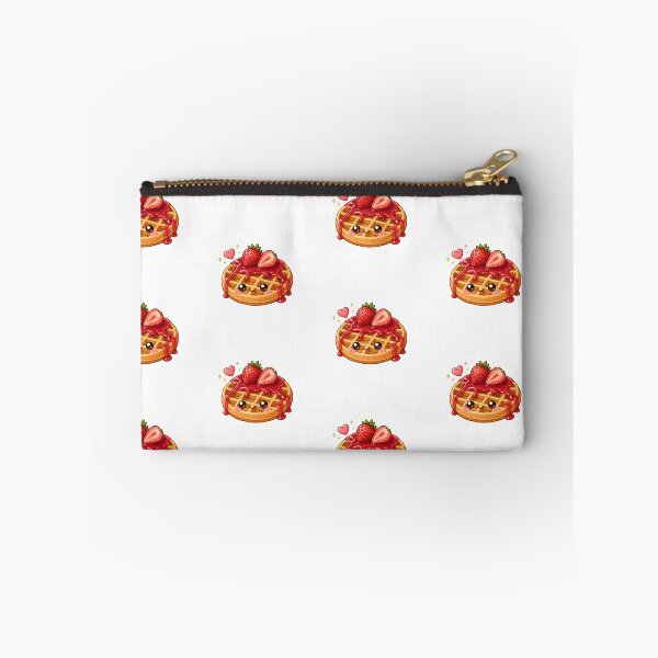 Item preview, Cute strawberry waffle Kawaii dessert designed and sold by Design by Sara.