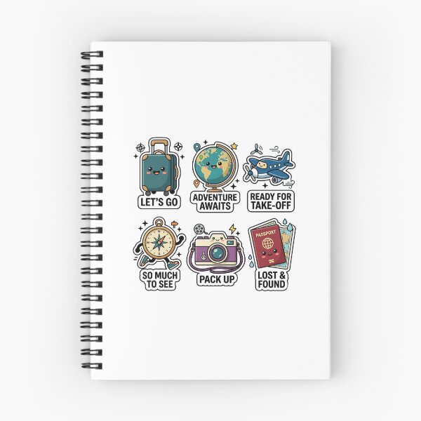 Item preview, Travel Adventure Stickers - Cute Vacation & Wanderlust Puns designed and sold by SimpleP.