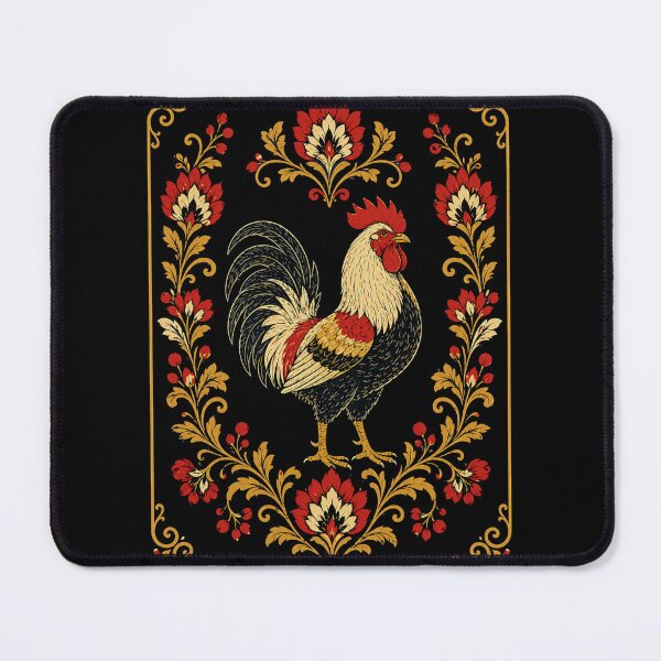 Item preview, Folk Rooster – Vintage Polish Folk Art Floral Design designed and sold by Galskap.