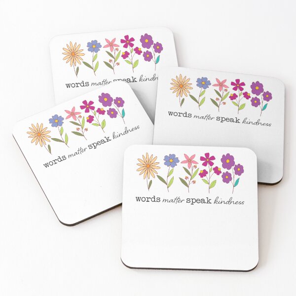 Item preview, Words Matter Speak Kindness Boho Floral designed and sold by CriseldaBruning.