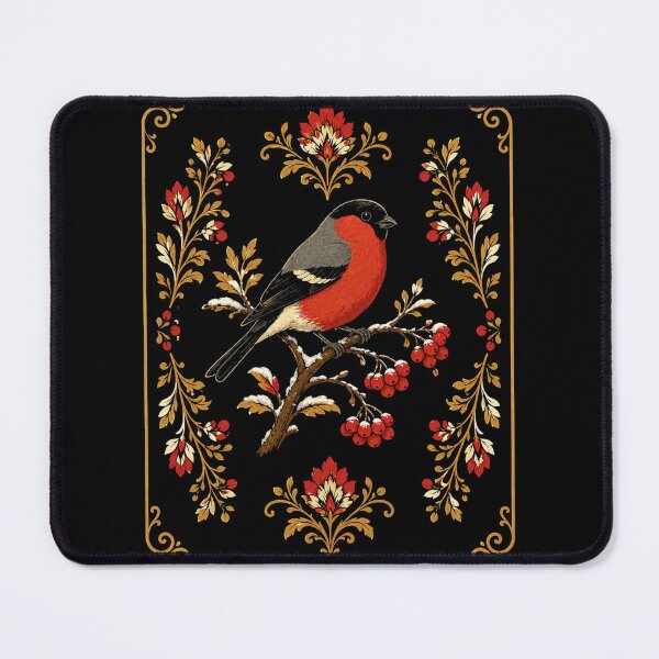 Item preview, Folk Bullfinch – Vintage Polish Folk Art Floral Design designed and sold by Galskap.