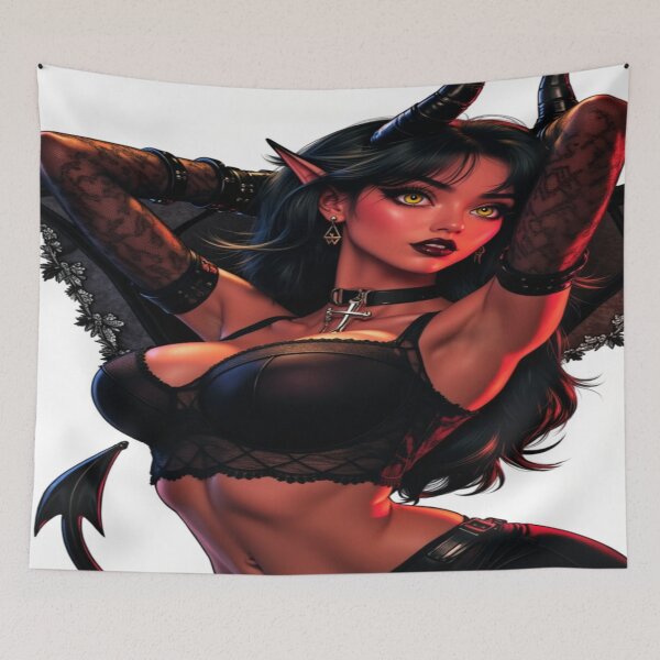 Item preview, Emily's Demon Days | Demon Girl Pinup designed and sold by KasaHunterHarem.