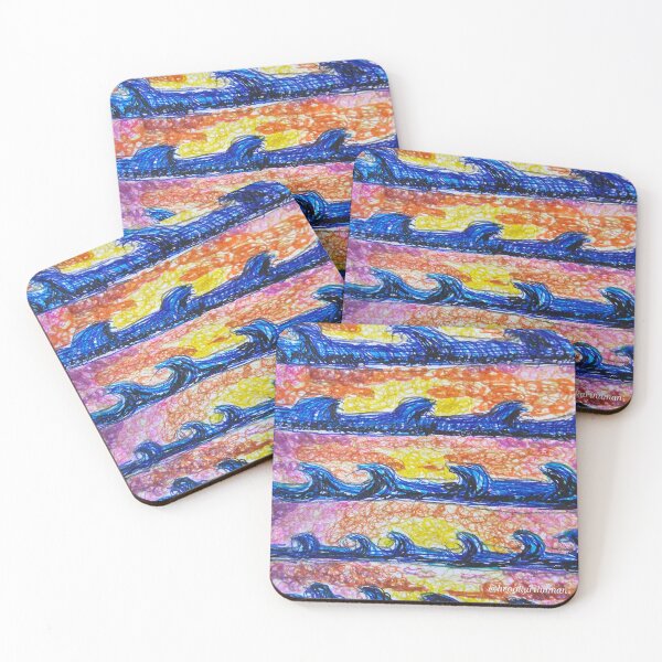 Item preview, Ocean Sunset Stripes  designed and sold by DancingCreek.