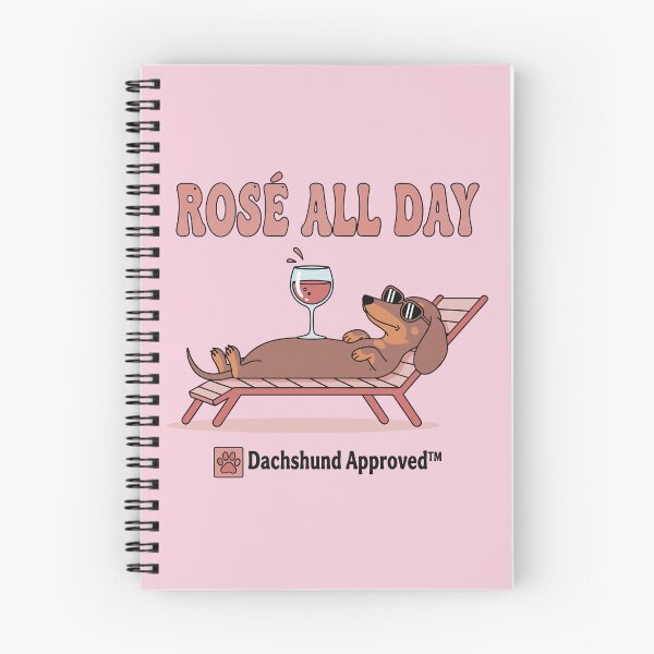 Item preview, Rosé All Day, Dachshund Approved designed and sold by TheLongDogStore.