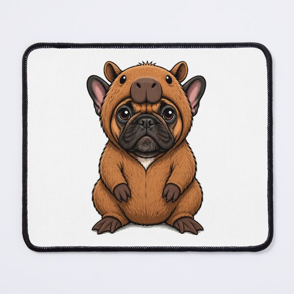Item preview, Capybara Bulldog – Cute Comic Dog in Costume designed and sold by shallia.