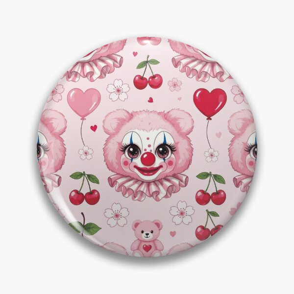 Item preview, Pink Clown Bear Seamless Pattern Kawaii designed and sold by StudioPixie.