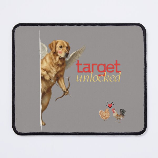 Item preview, Funny Cupid Dog and Chicken Love Target Design designed and sold by pawfectdesign18.