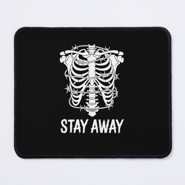 Item preview, Introvert Warning / Dark Gothic Humor designed and sold by SkeletonMood.