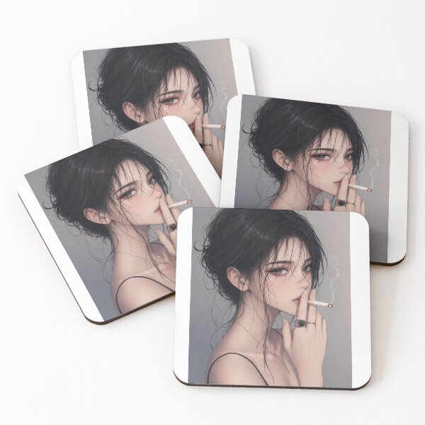 Item preview, Beautiful girl eats and smokes designed and sold by RiverFong.