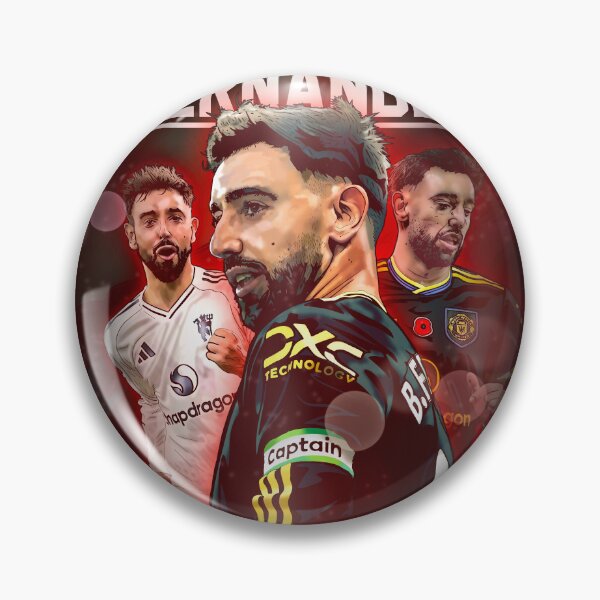 Item preview, Bruno Fernandes Manchester United Art Print – Football Captain Midfielder Illustration Wall Art designed and sold by GrizzlyCollective.