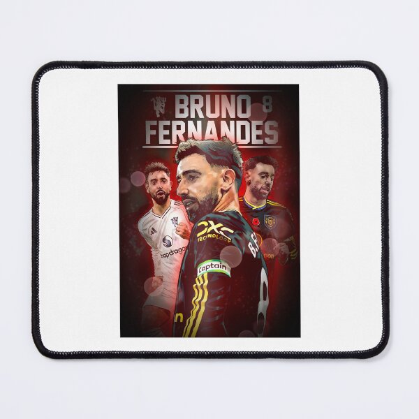 Item preview, Bruno Fernandes Manchester United Art Print – Football Captain Midfielder Illustration Wall Art designed and sold by GrizzlyCollective.