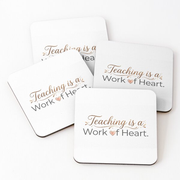 Item preview, Teaching is a Work of Heart.. designed and sold by PinkishBlueish.