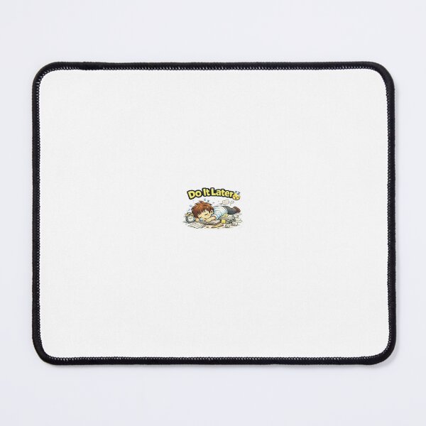 Item preview, Funny Do It Later Sticker – Procrastination Meme, Lazy Mood Humor, Relatable Sleepy Cartoon designed and sold by NexArtify.