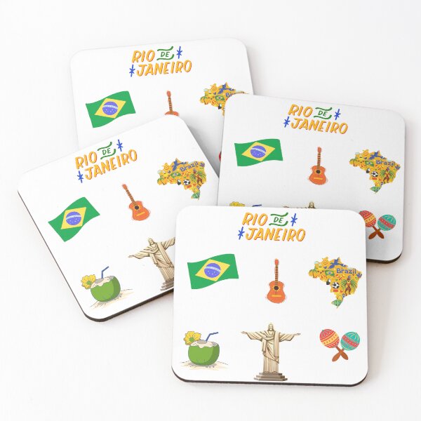 Item preview, Rio de Janeiro Brazil Travel Sticker Pack - Summer Vacation designed and sold by SaturnStudioart.