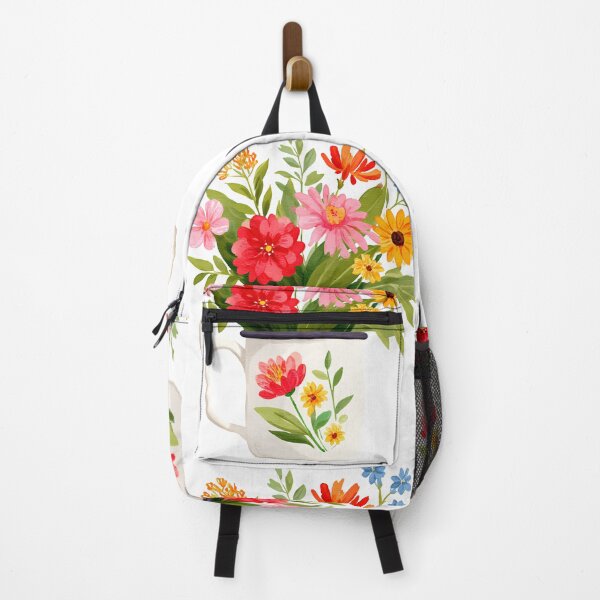 Item preview, Colorful Wildflowers in Decorative Mug Illustration designed and sold by DesignArtist.ia.