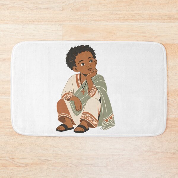 Item preview, Minimalist Ethiopian Boy in Traditional Dress designed and sold by Sirak Amanuel.
